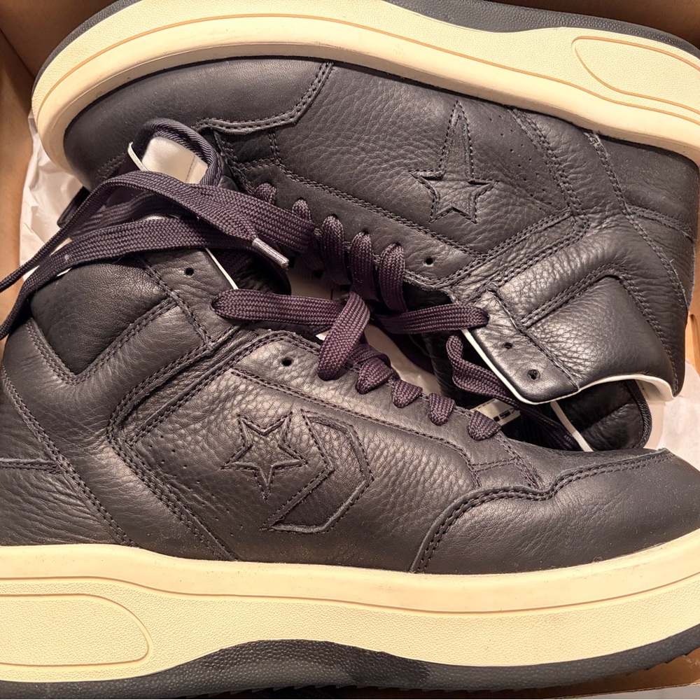 Rick Owens x Converse DRKSHDW TURBOWPN Mid 'Black Cloud Cream'